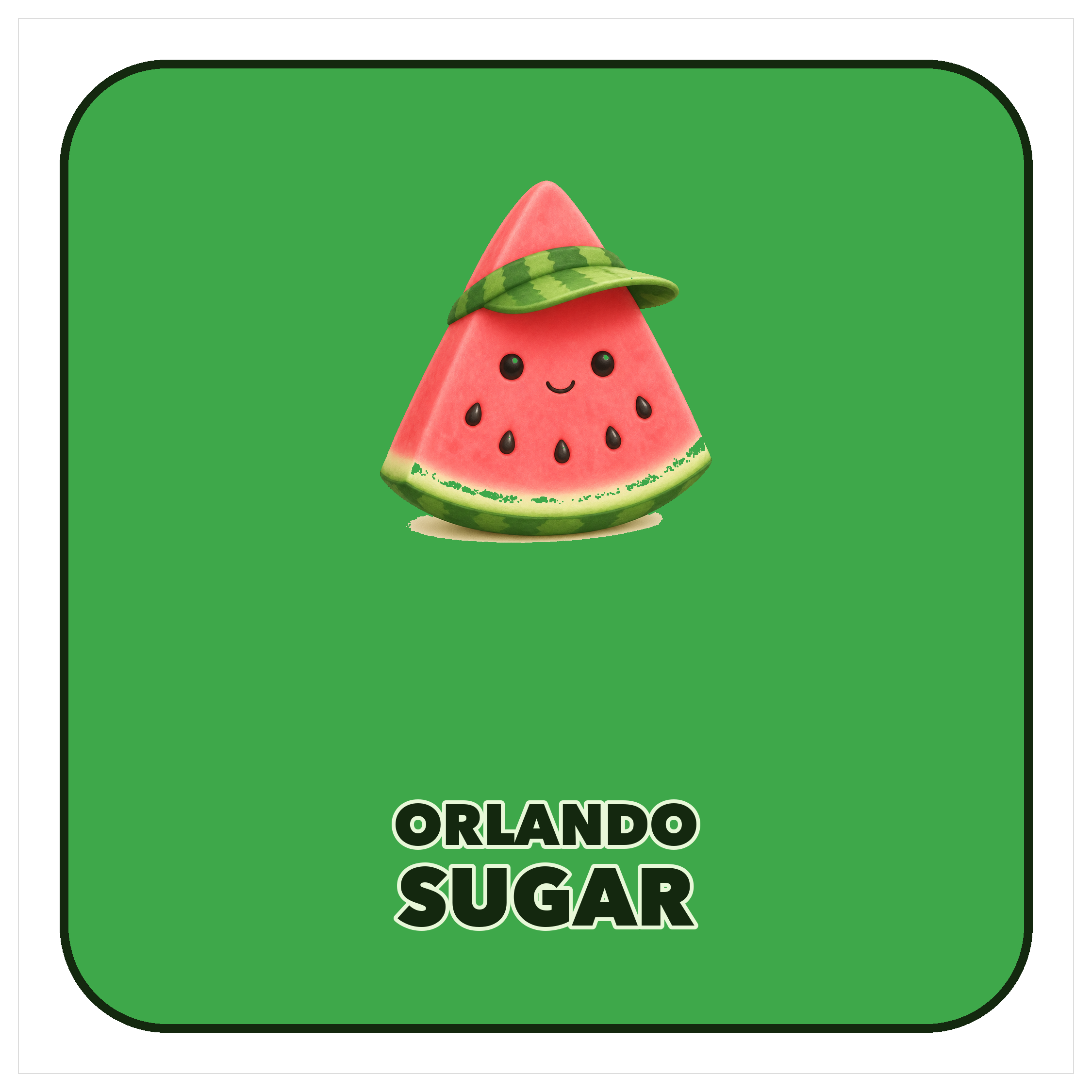 Sugar Orlando fridge magnet